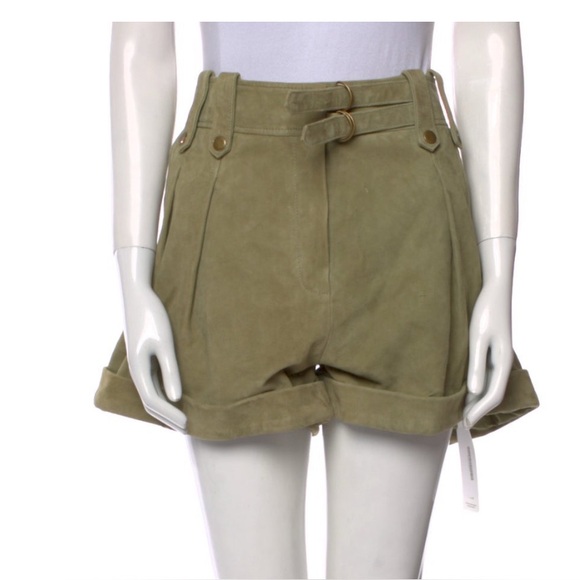 Leather shorts